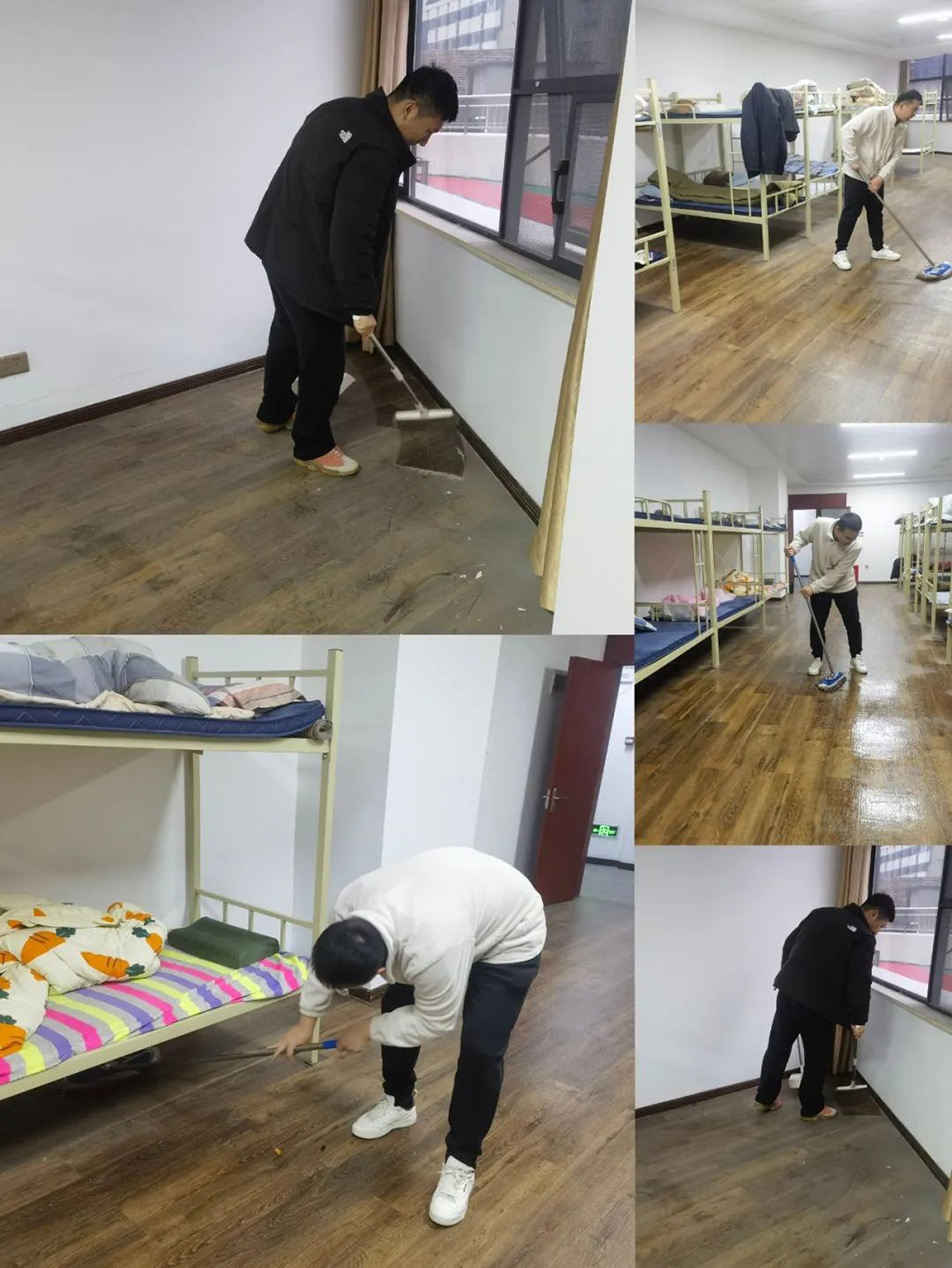 機(jī)關(guān)團(tuán)支部組織志愿者開展“扮靚新宿舍，溫情暖人心”集中清掃活動
